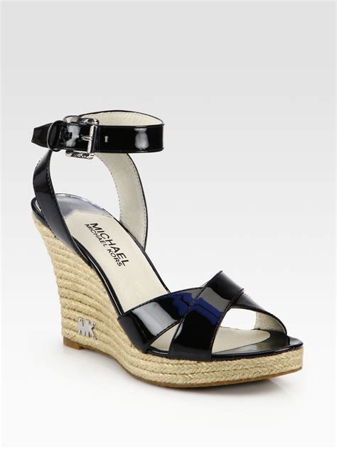 michael kors kami wedge|michael kors black wedges women.